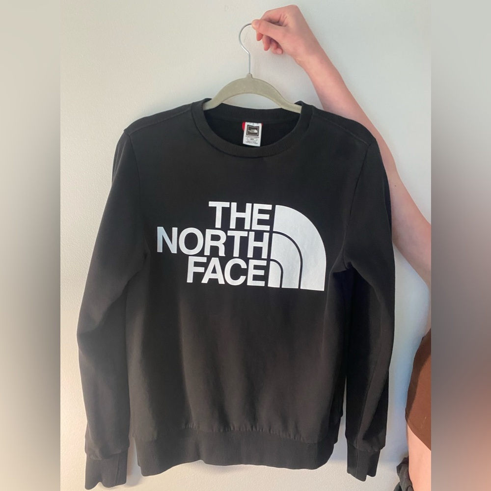 North Face black crewneck